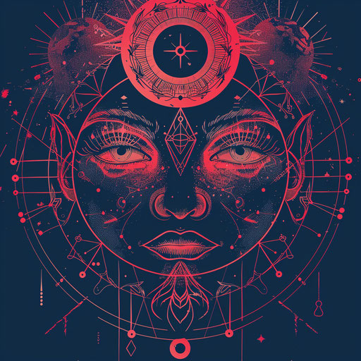 Alchemy symbols for sun, sky and earth