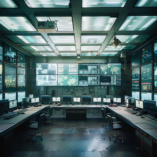 Logistics company's control and monitoring room