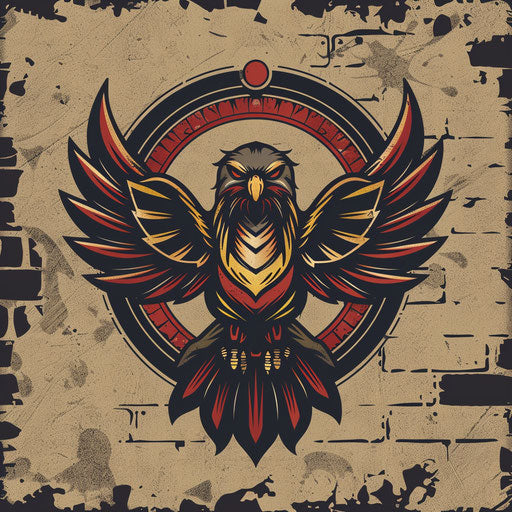 New classic emblem logo with traditional colors on heritage background