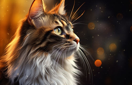 Beautiful collie cats, person, dark silver and yellow style