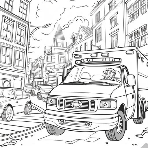 The doctor's wild ride in an ambulance through the city