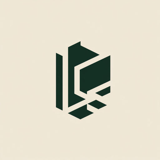 Inspiring construction company logo with abstract foundation and sophisticated typography