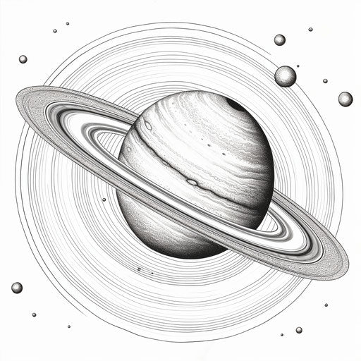 Saturn Coloring Pages: Top 62 Free, Light Sky-Blue and Purple