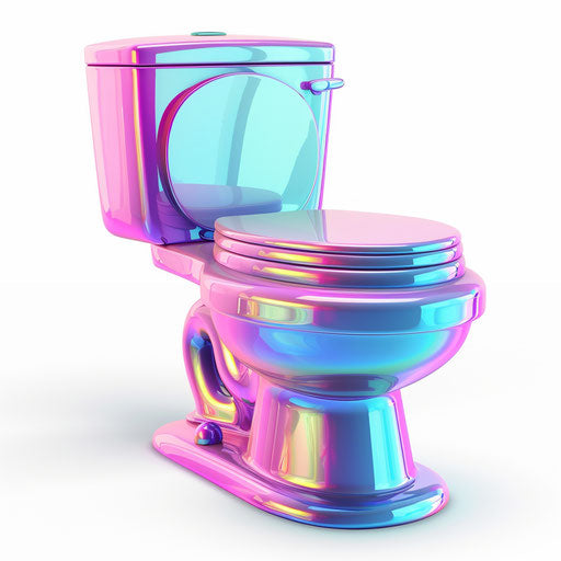 Realistic potty clipart on flat white background with vibrant colors