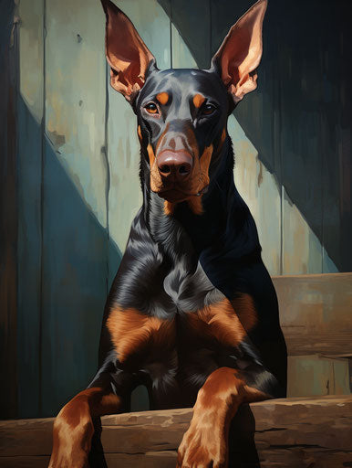 Manticore on a wooden platform