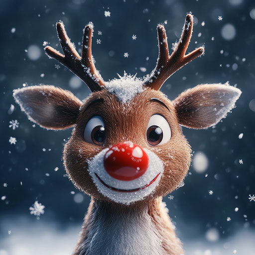 High-Resolution Rudolph The Red Nosed Reindeer Christmas Image