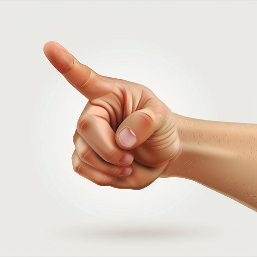 Realistic touch clipart on white background