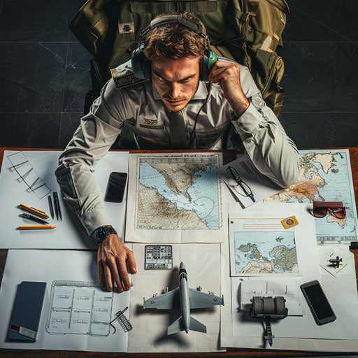 Military consultant's strategic planning visualized