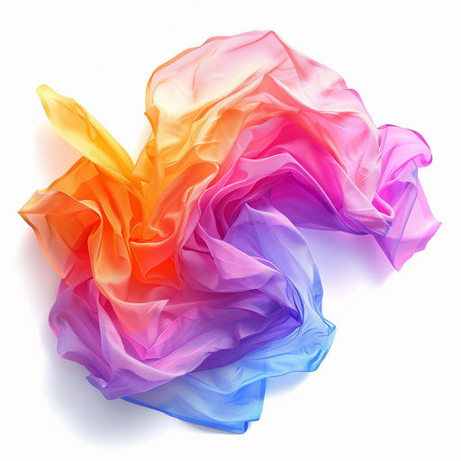 Realistic tissue clipart on flat white background, vivid colors