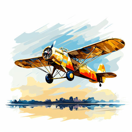 Air illustration in the style of Oil painting, on white background