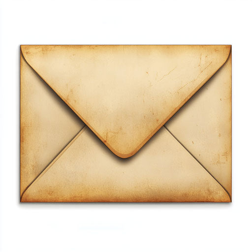 Realistic illustration of an envelope icon, high resolution, isolated
