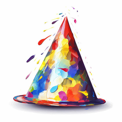 Party hat in Oil painting style