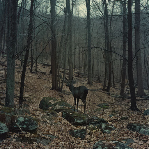 Wild landscape of Pocono Mountains in Corey Arnold style