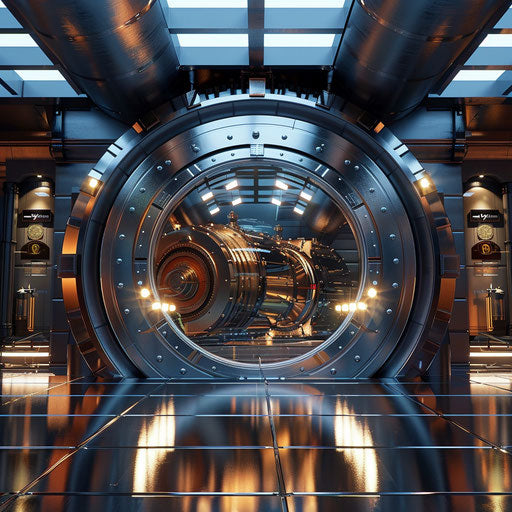 Visual of a secure vault in a central bank