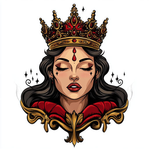 Queen Tattoo Tattoo Outlines