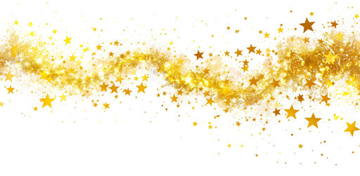 Yellow stars on white background, shimmering rounded 39:19 style
