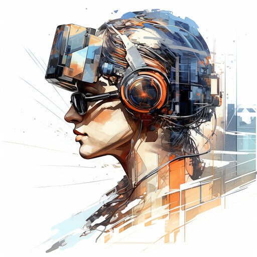 Future clipart in the style of Oil painting