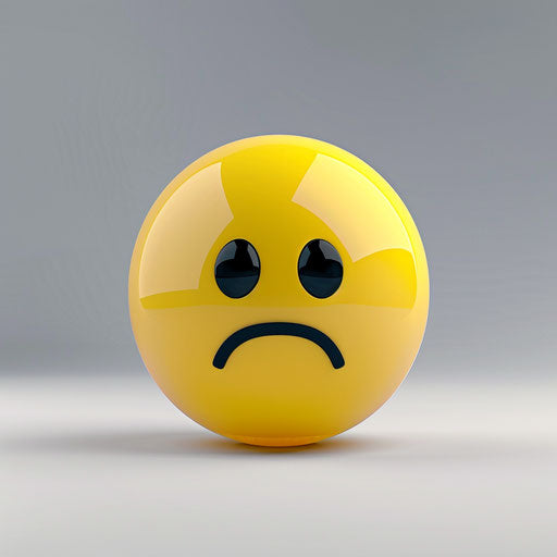The sad yellow emoticion, sad sad emoticion stock image