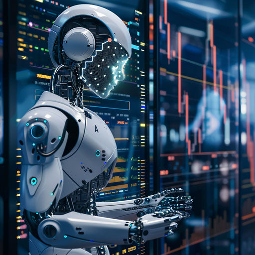 Futuristic AI-powered financial analysis