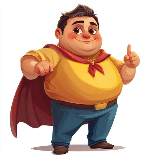 Editable Student Caricature Clipart for Custom Designs