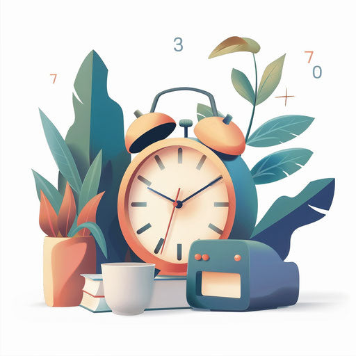 Photorealistic activity time clipart on flat white background