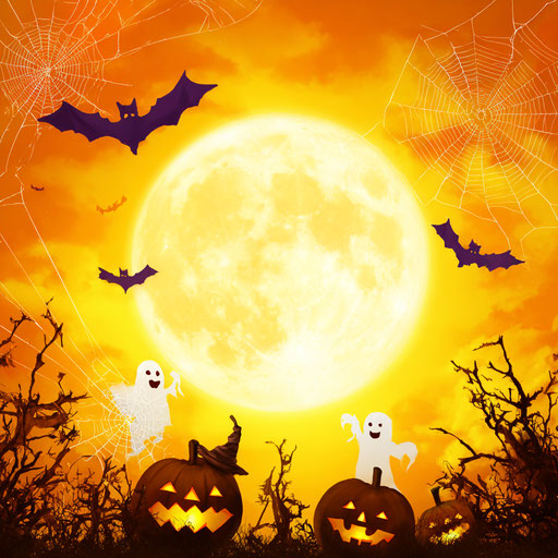 Bats and Ghosts Under the Bright Full Moon