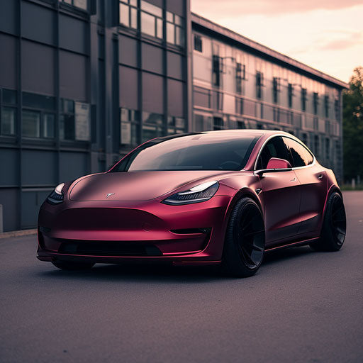 Tesla model Y Burgundy