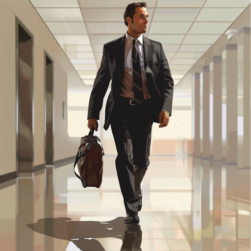 Realistic business clip art with random flat background