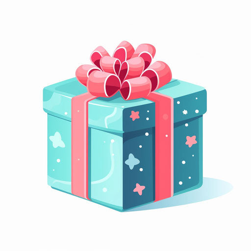 Gift box illustration in minimalist style