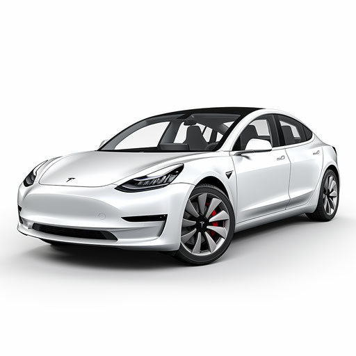 Tesla model 3 White background
