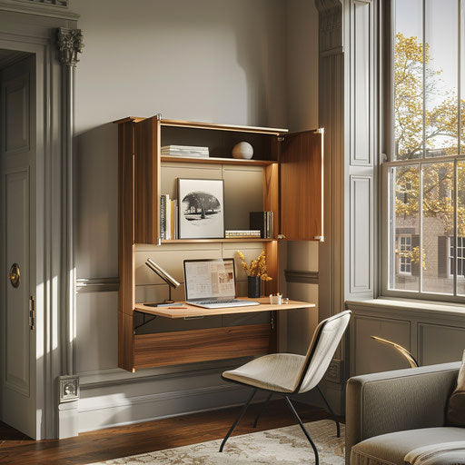 Convertible and space-saving home office desk