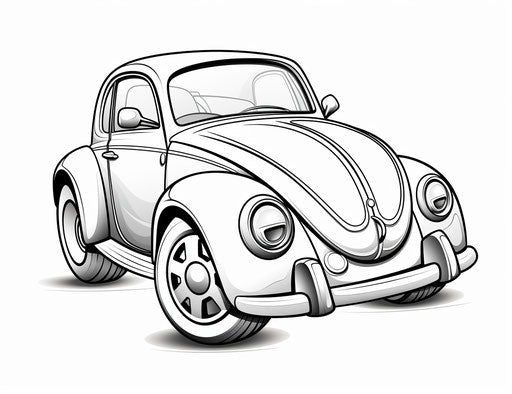 Children's coloring pages - charming little beetles