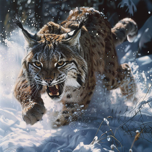 The hunting lynx