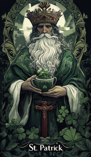 Character of Saint Patrick in detailed high resolution