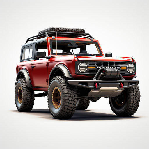 Front view of the classic Ford Bronco Sport