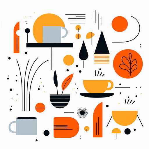 Creative clipart in the style of Minimalist, on a white background