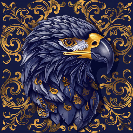 Regal tattoo sketch of a Mexican eagle