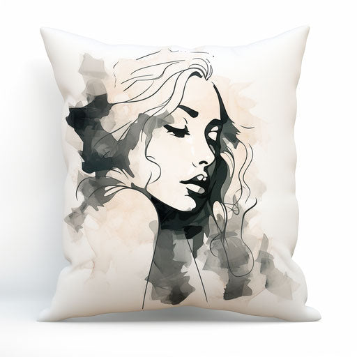 Chiaroscuro Art style illustration on white background