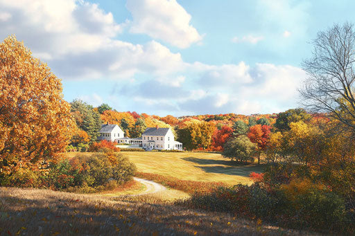 Picturesque countryside in the heart of New England