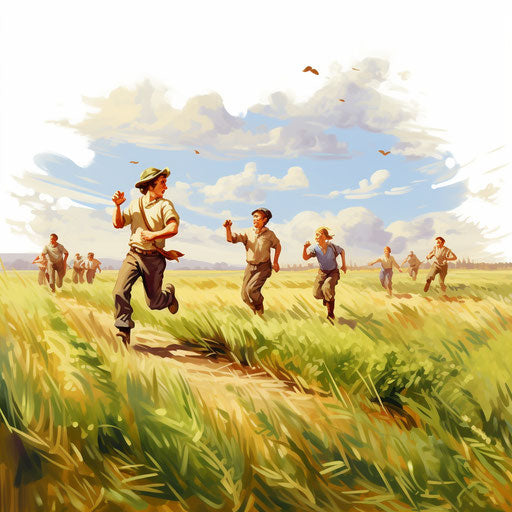 Rural day in Oil painting style