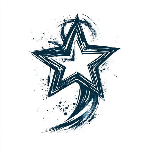 Star Tattoo On Hand Tattoo Flash Collection