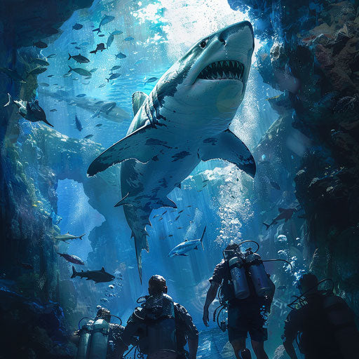 Intense shark encounter from a diver's perspective