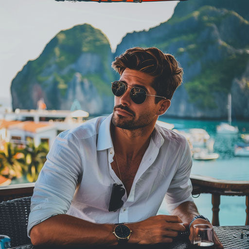 Businessman as a digital nomad