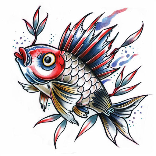 Sketch of a vintage sailor tattoo