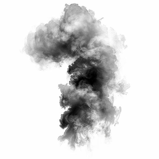 Faded tattoo cloud on white background