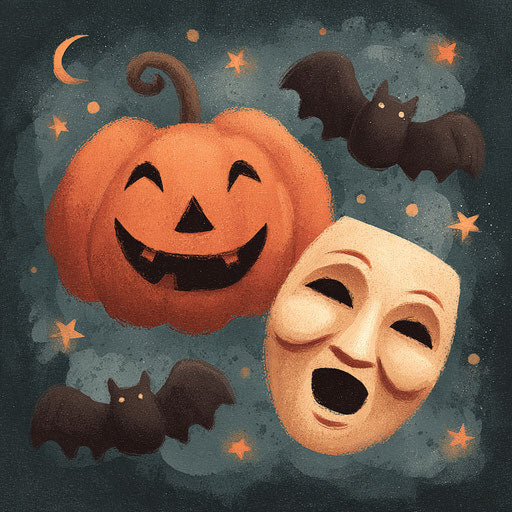 Playful Halloween Atmosphere with Dramatic Arts