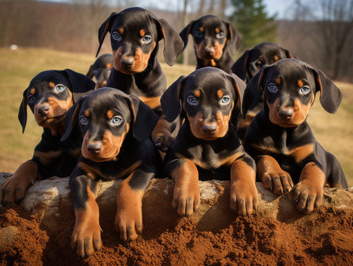 Healthy pups born in foster home, Munnings-style