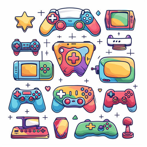 Playful flat tattoo sketch in clipart style