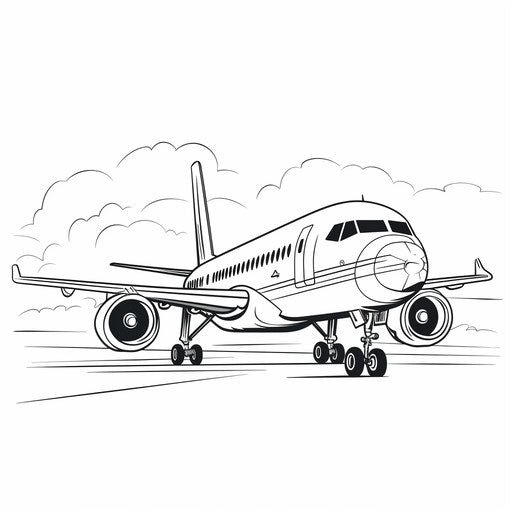Airplane coloring pages to download and print free