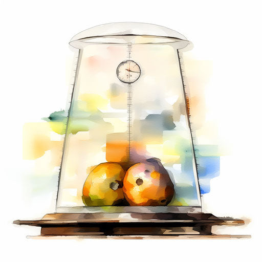Weight illustration in the style of Impressionistic Art